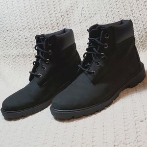 Timberland black suede boots. Boy's sz 5/women's 7